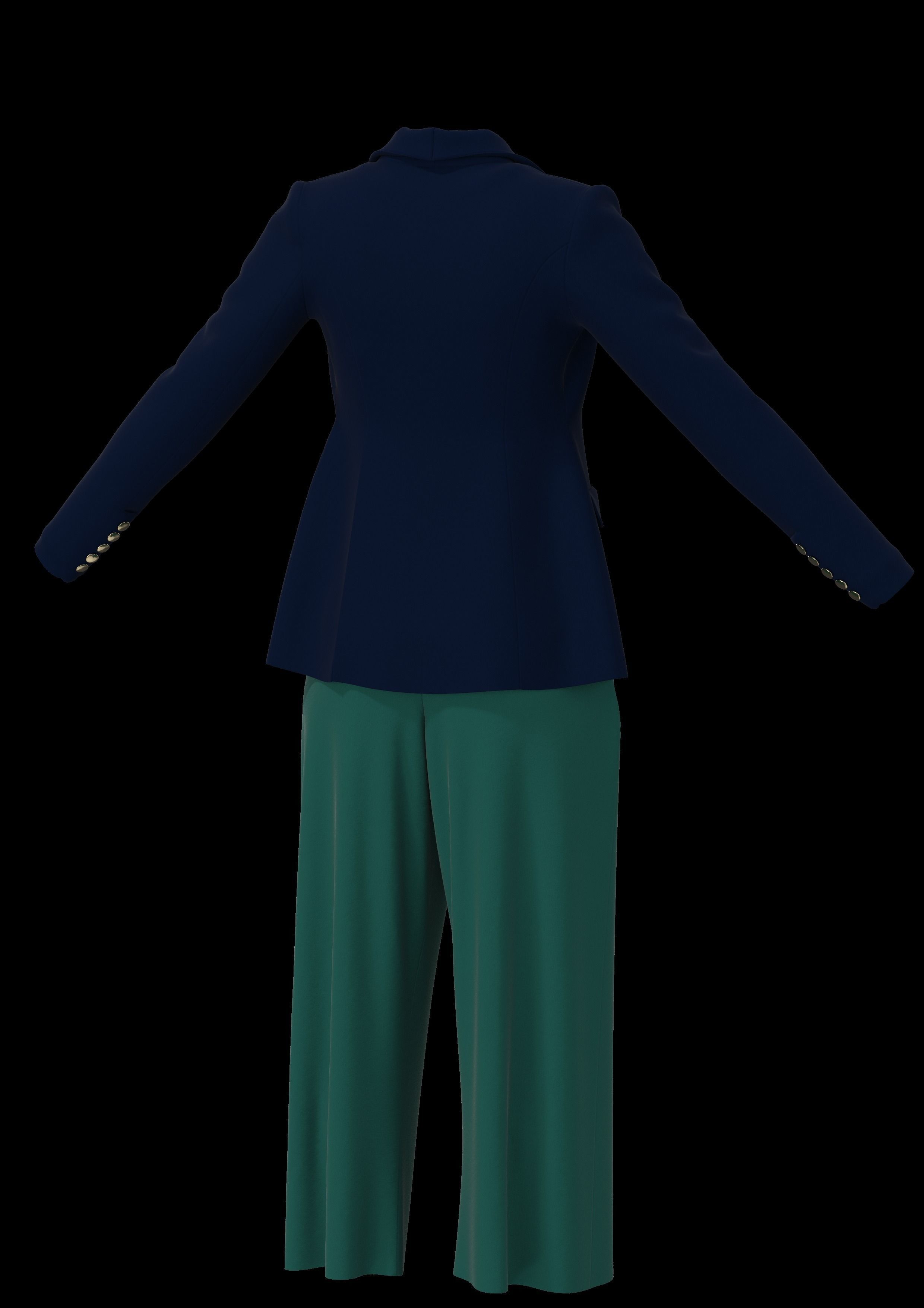 3 sets of Kate Middleton Outfits   3D model_13