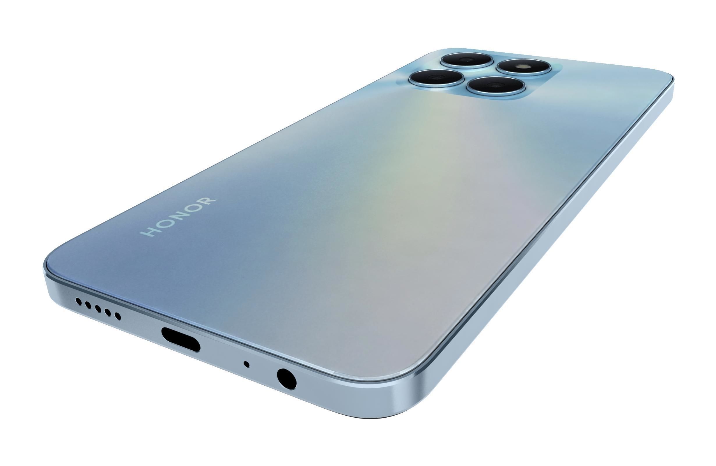 Honor X6a Blue 3D model_14