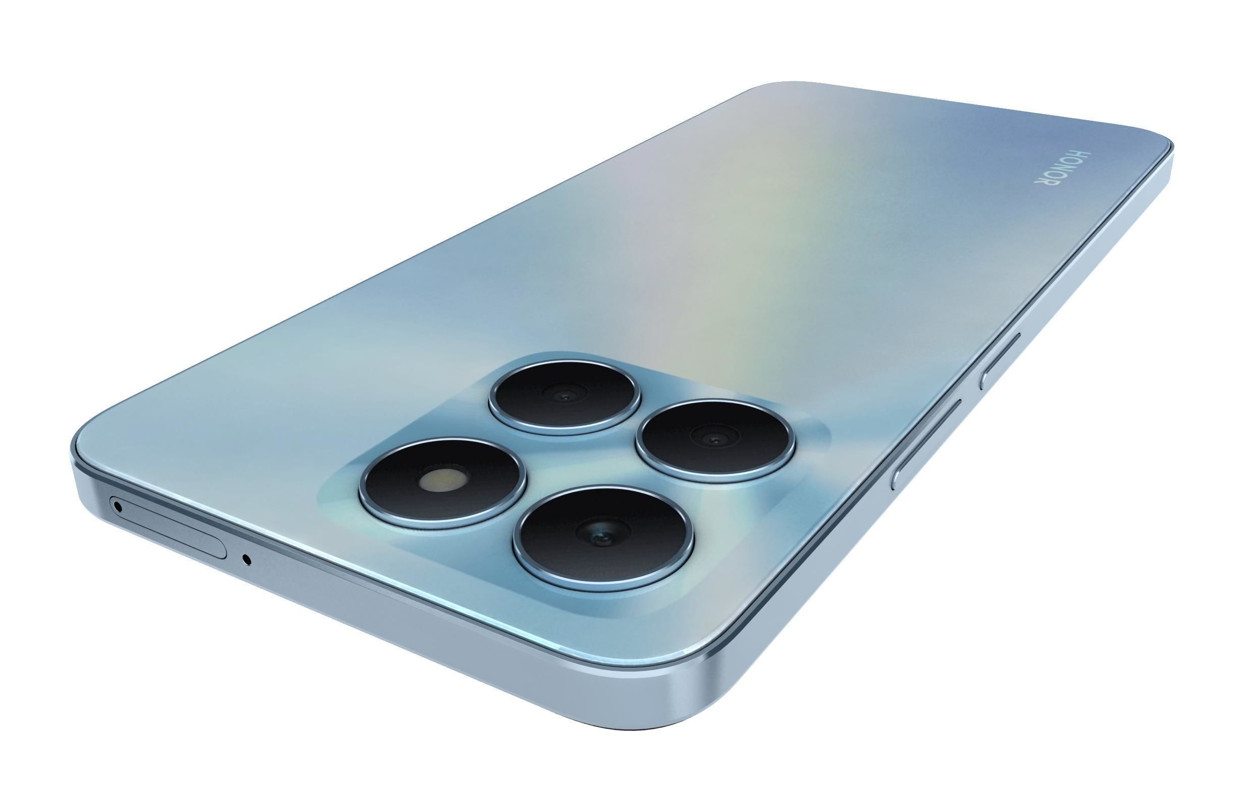 Honor X6a Blue 3D model_15