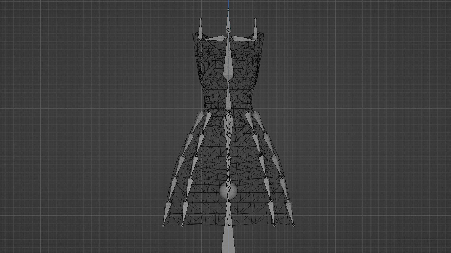 Spring summer female Maxi dress Collection 3D model_14