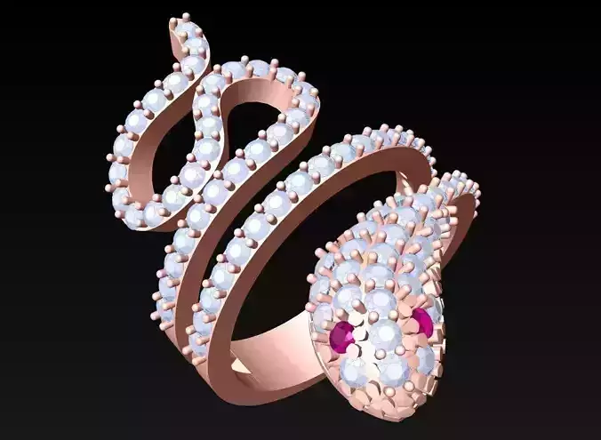 Snake Ring - N5488 3D print model