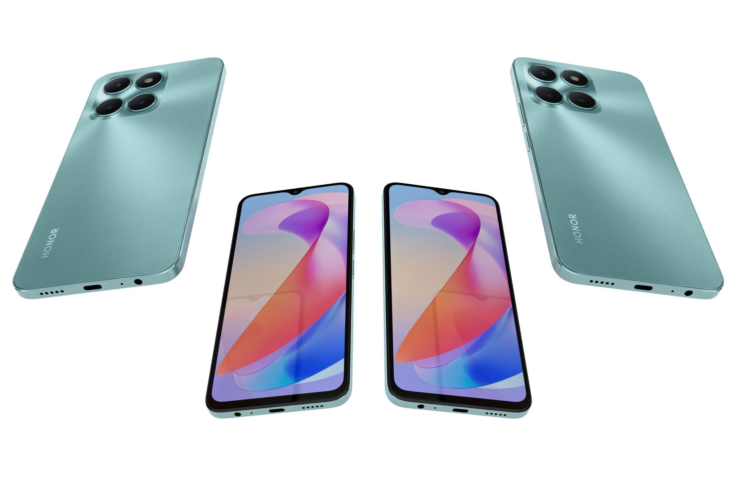 Honor X6a All Colors 3D model_14