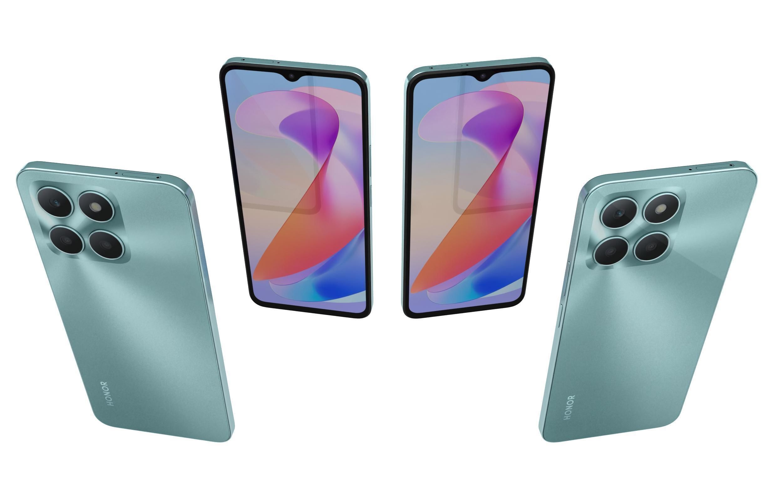 Honor X6a All Colors 3D model_12