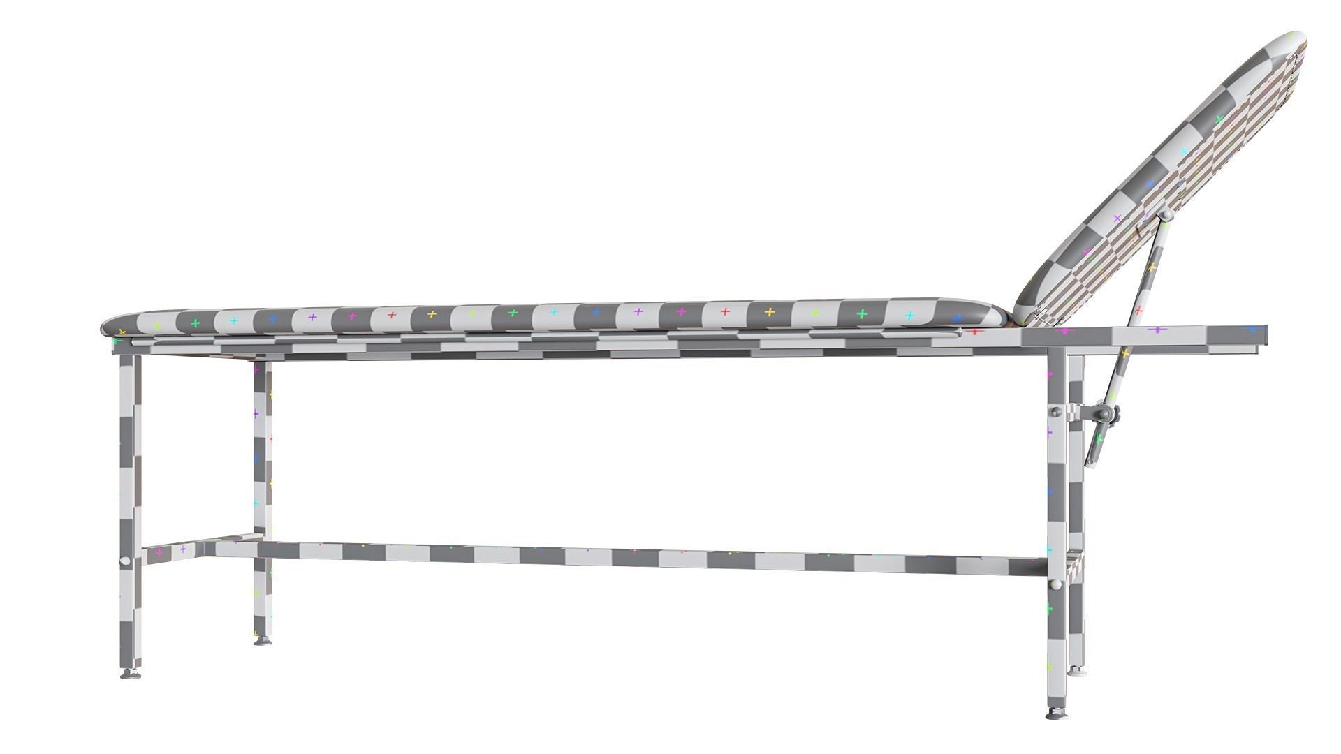 Medical Couch Low-poly 3D model_20