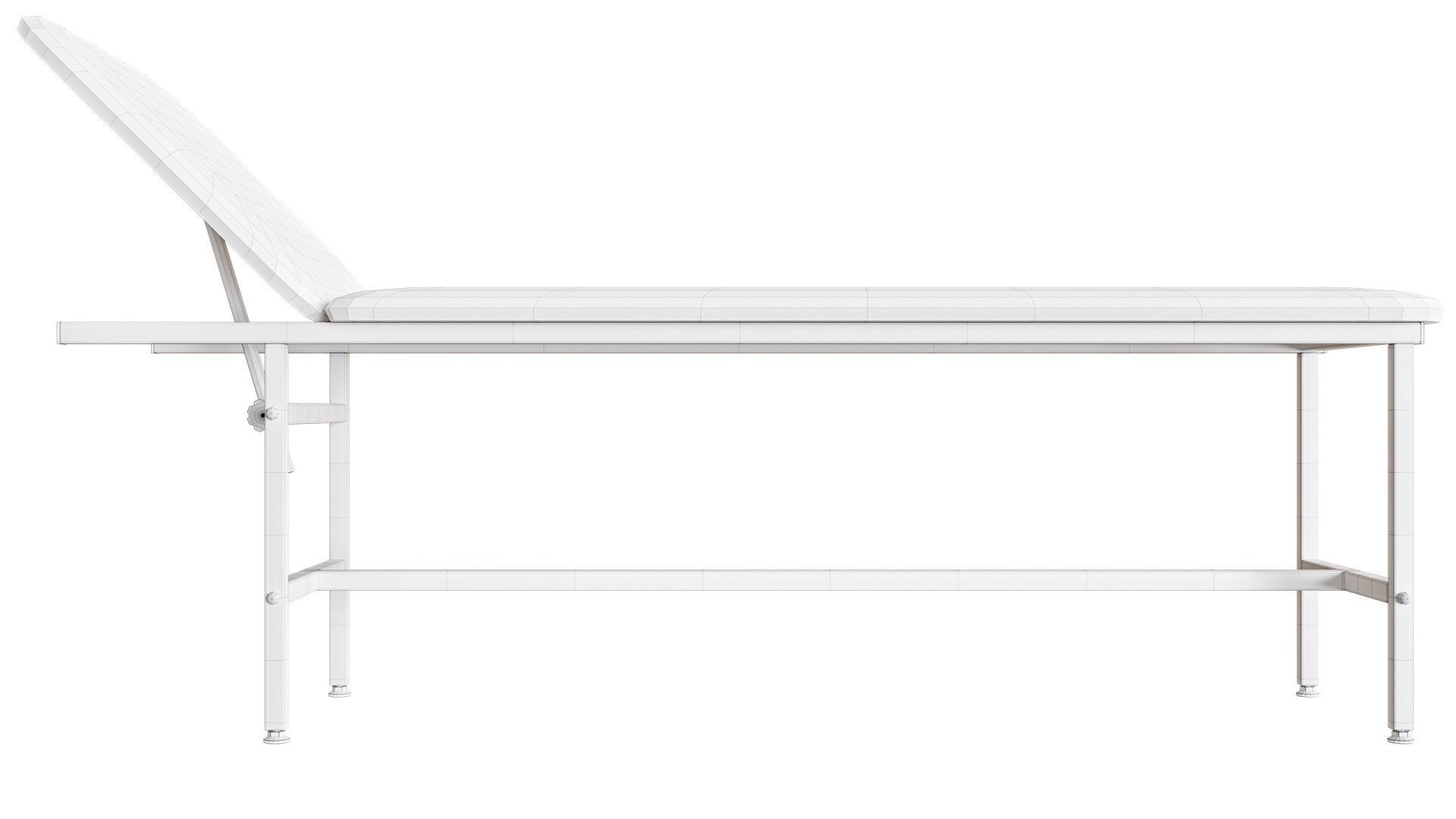 Medical Couch Low-poly 3D model_27