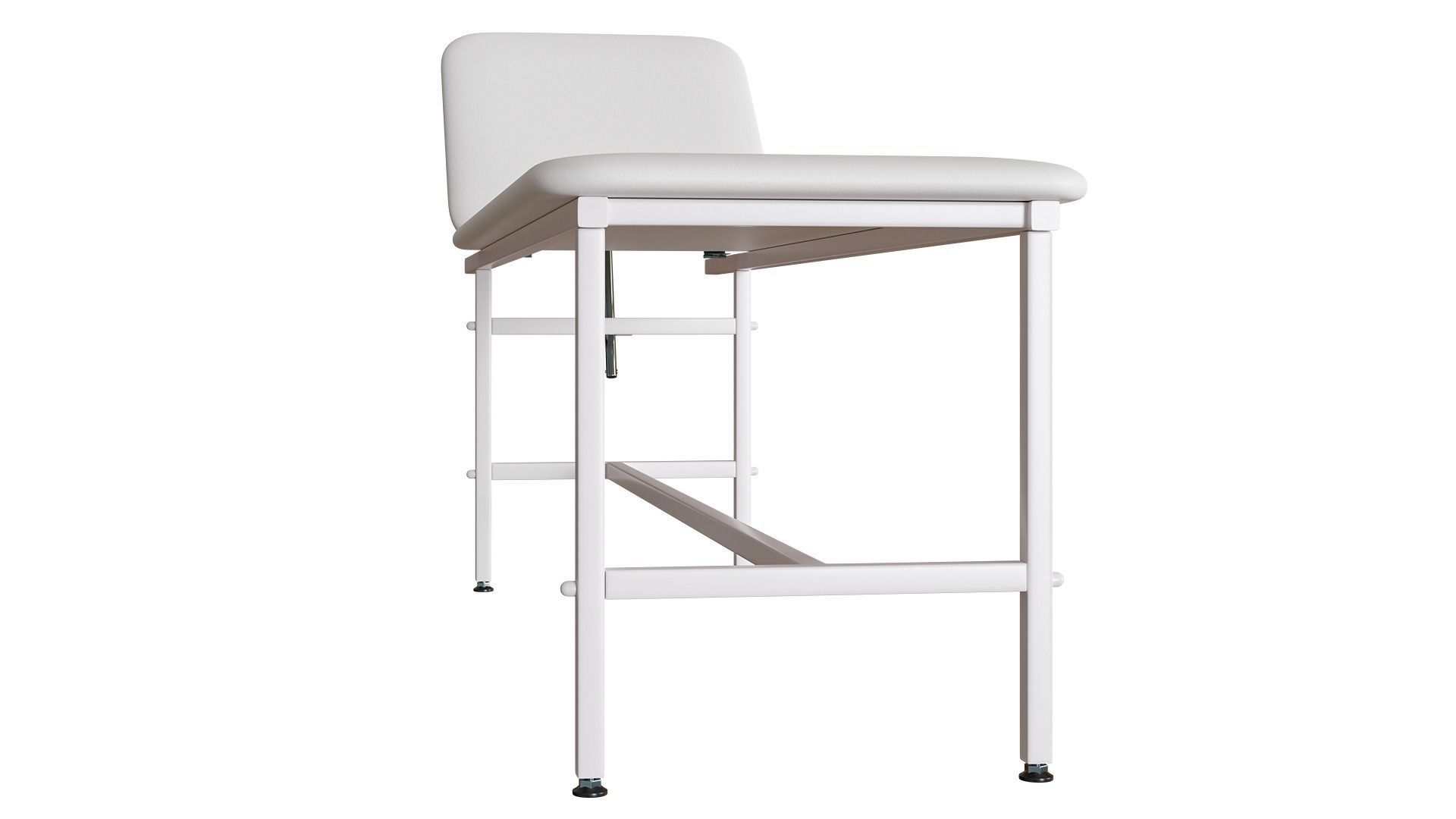 Medical Couch Low-poly 3D model_9