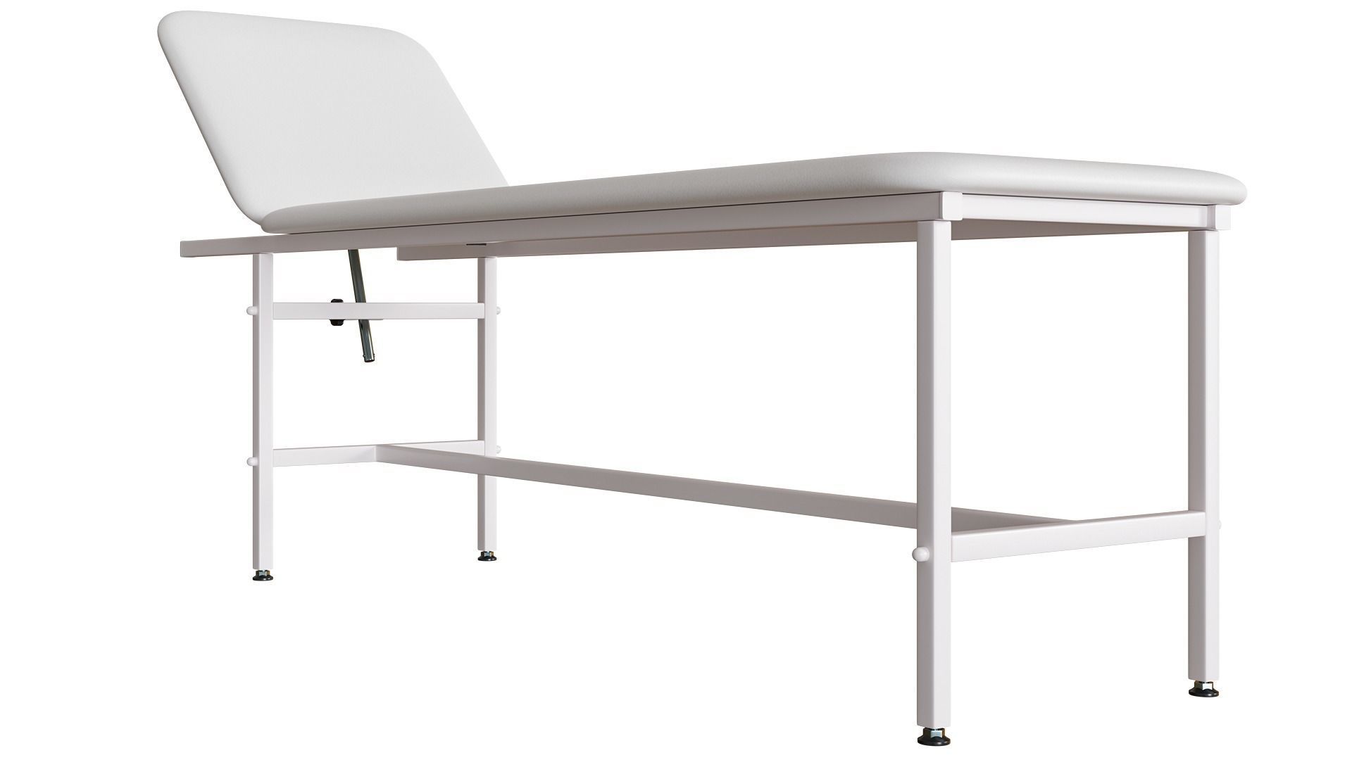 Medical Couch Low-poly 3D model_10