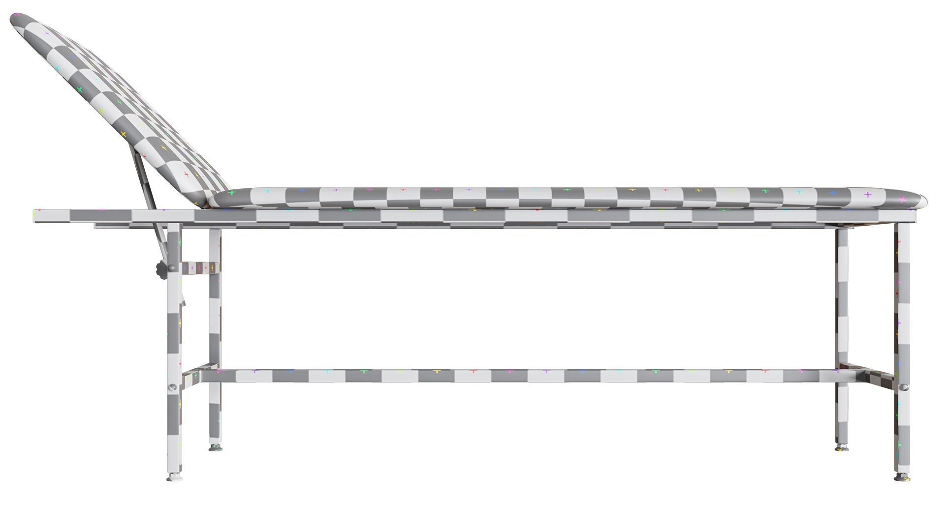 Medical Couch Low-poly 3D model_18