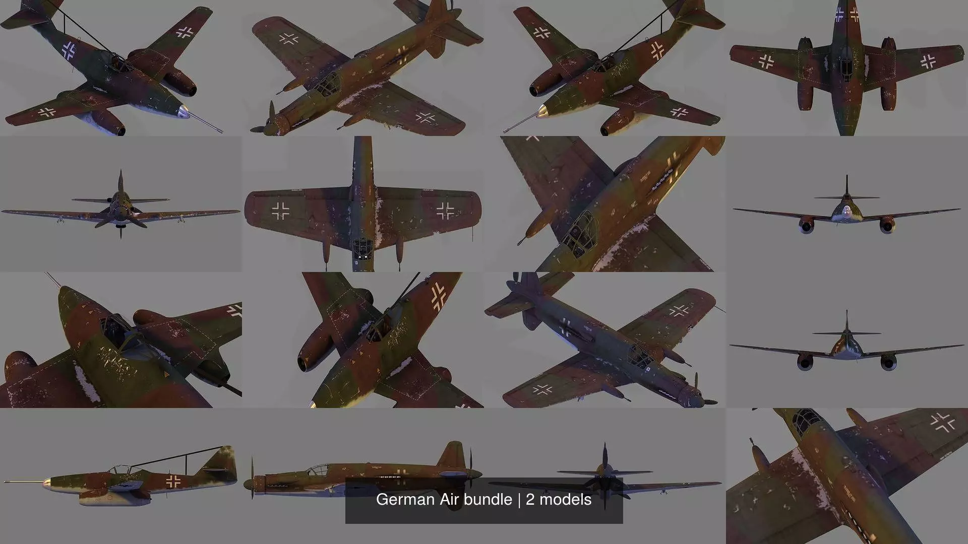 German Air bundle 3D Model Collection_0