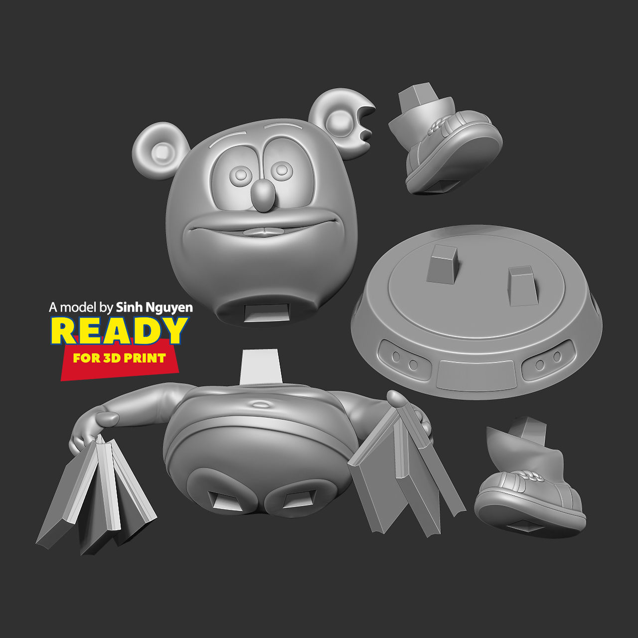 Gummy Bear 3D print model_2