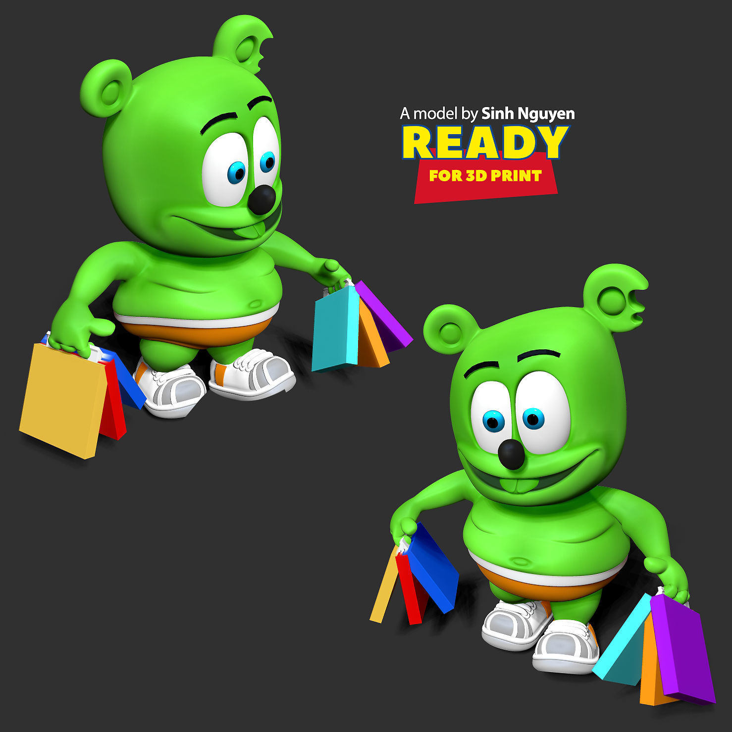  Gummy Bear 3D print model_4