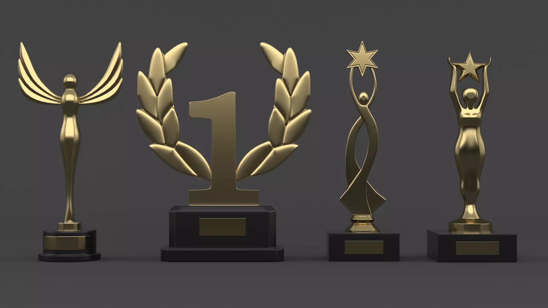 Trophy Cups 3D model_0