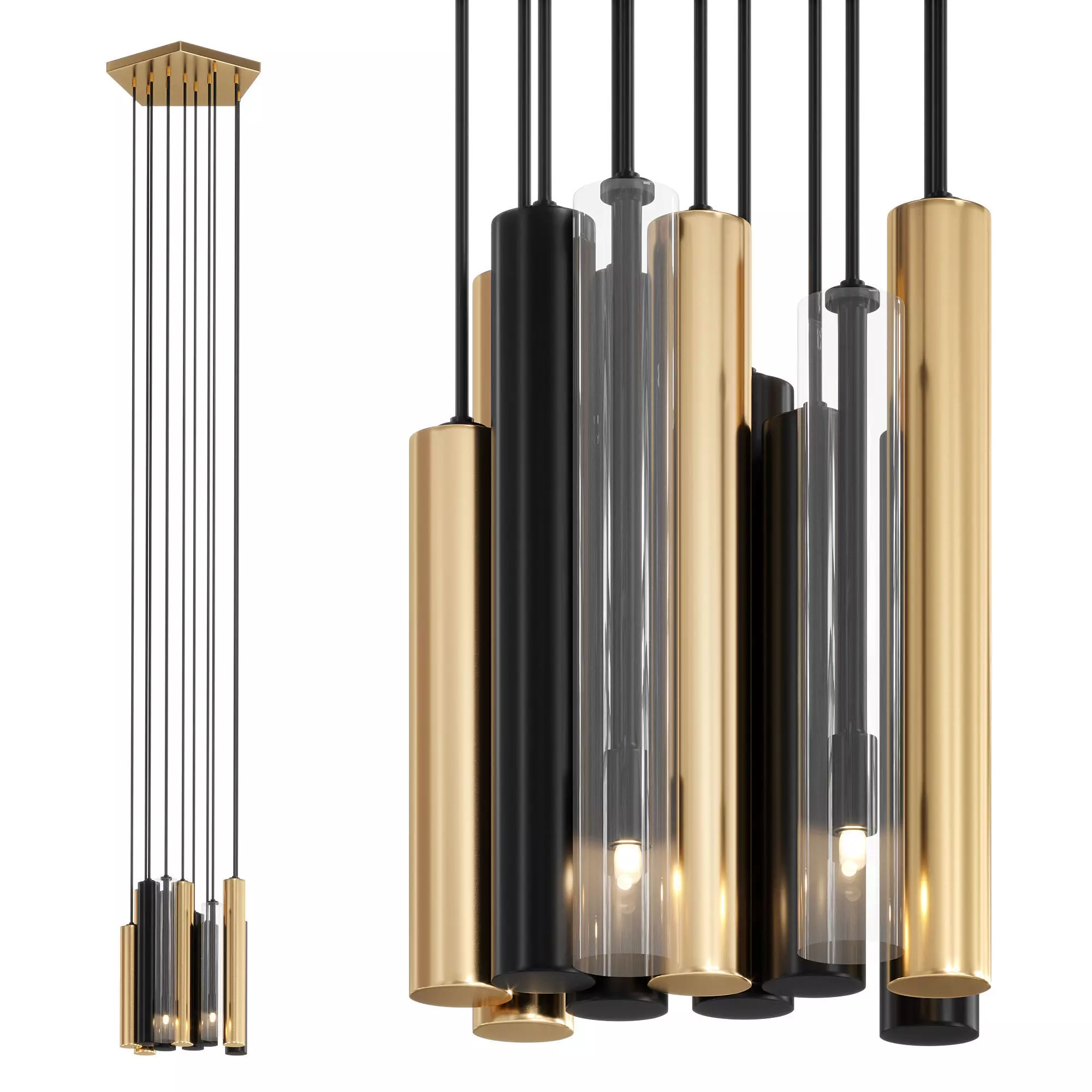 JANIS SUSPENSION LAMP by Laskasas 3D model_0