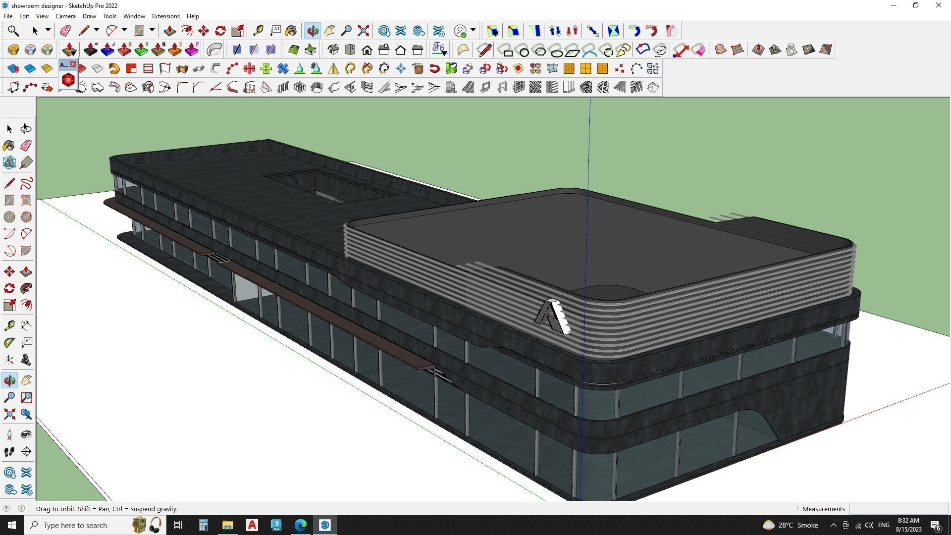 Model Desingner showroom designer office building 3D model 3D model | CGTrader