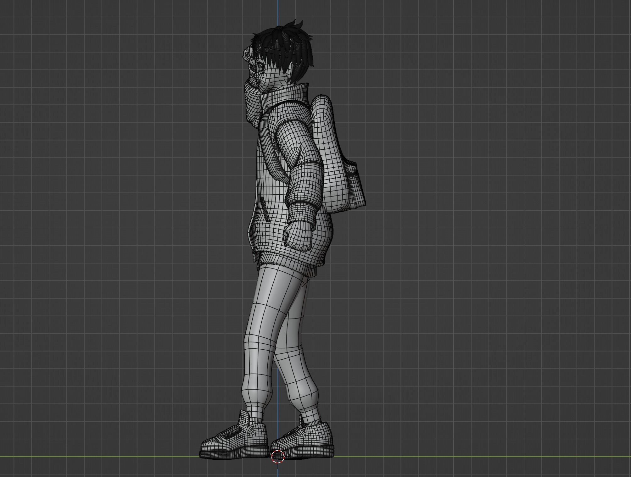 Akira Tendou - Zom 100 3D model_11