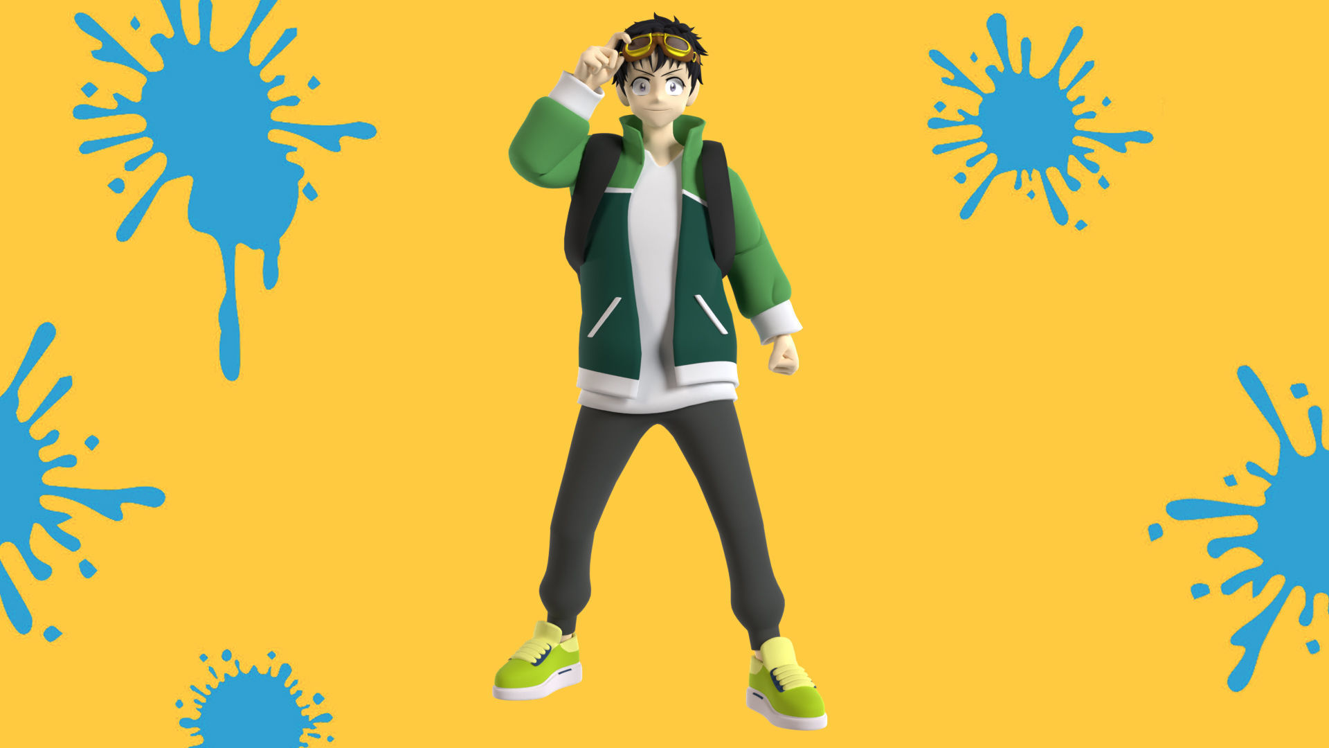 Akira Tendou - Zom 100 3D model_2