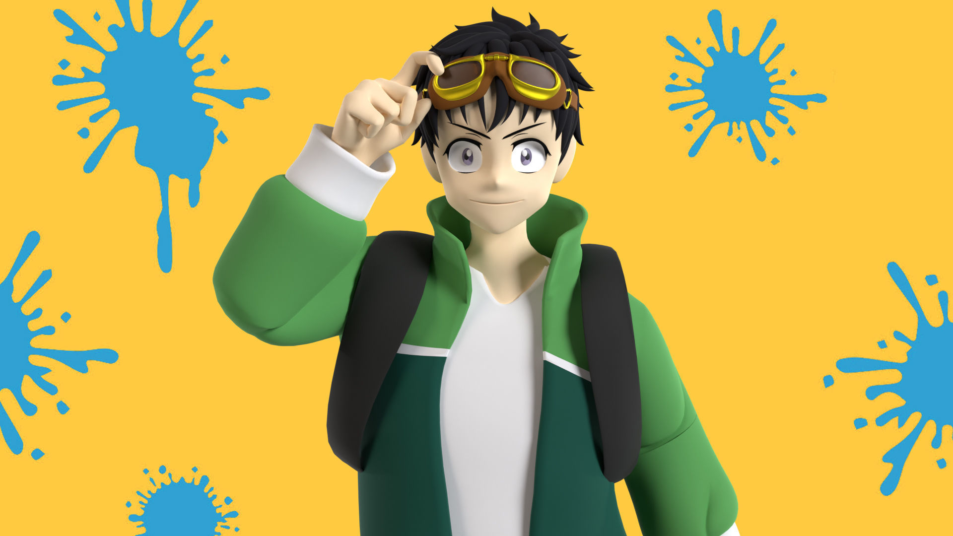 Akira Tendou - Zom 100 3D model_1