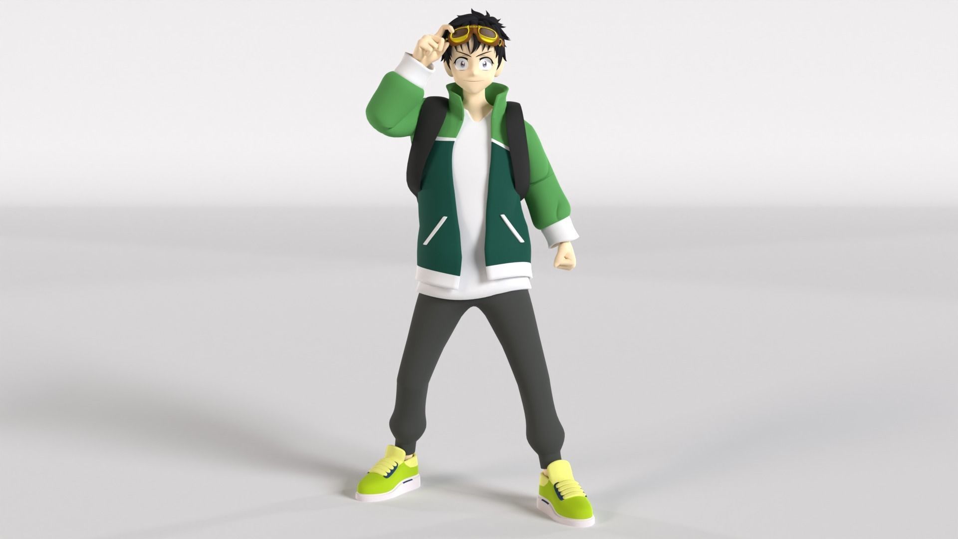 Akira Tendou - Zom 100 3D model_4