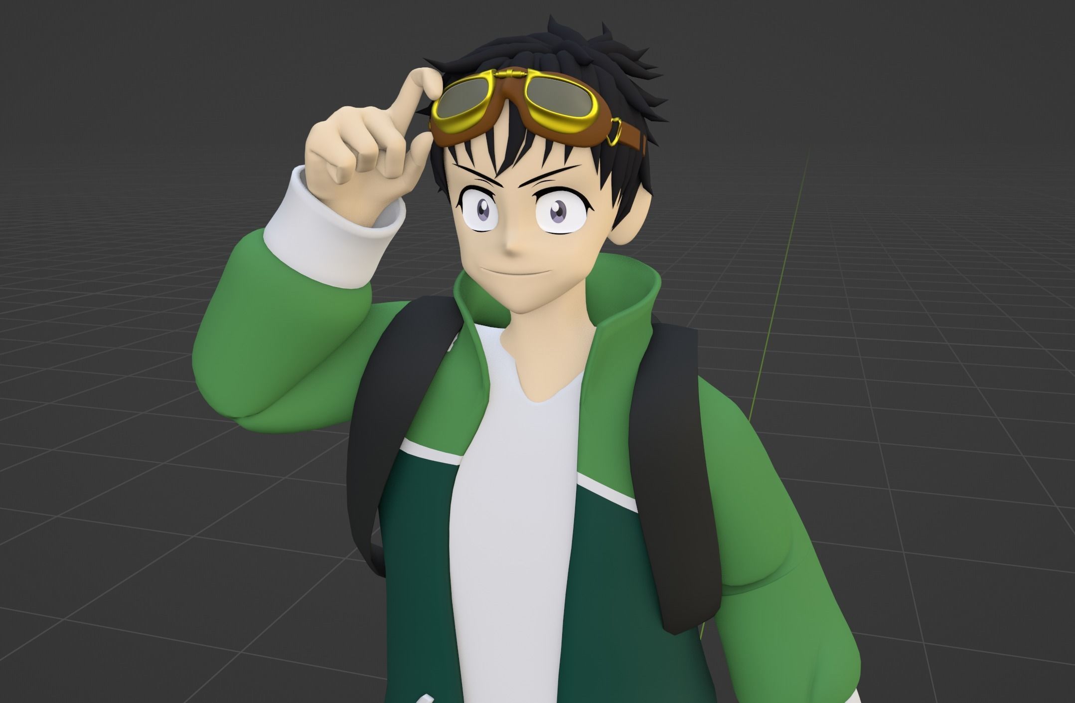 Akira Tendou - Zom 100 3D model_8