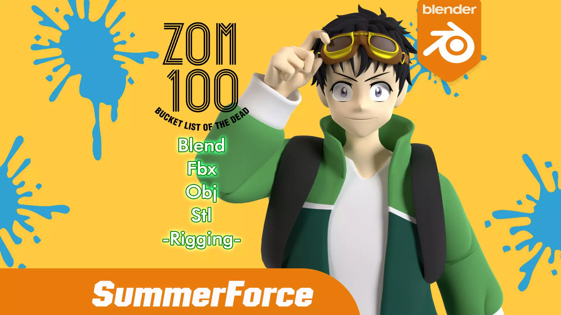 Akira Tendou - Zom 100 3D model_0