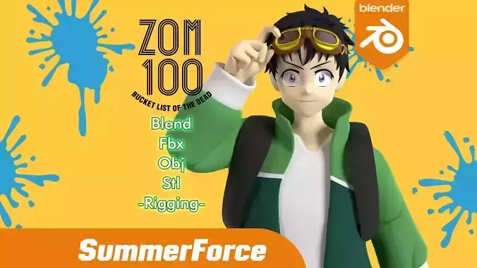 Akira Tendou - Zom 100 3D model