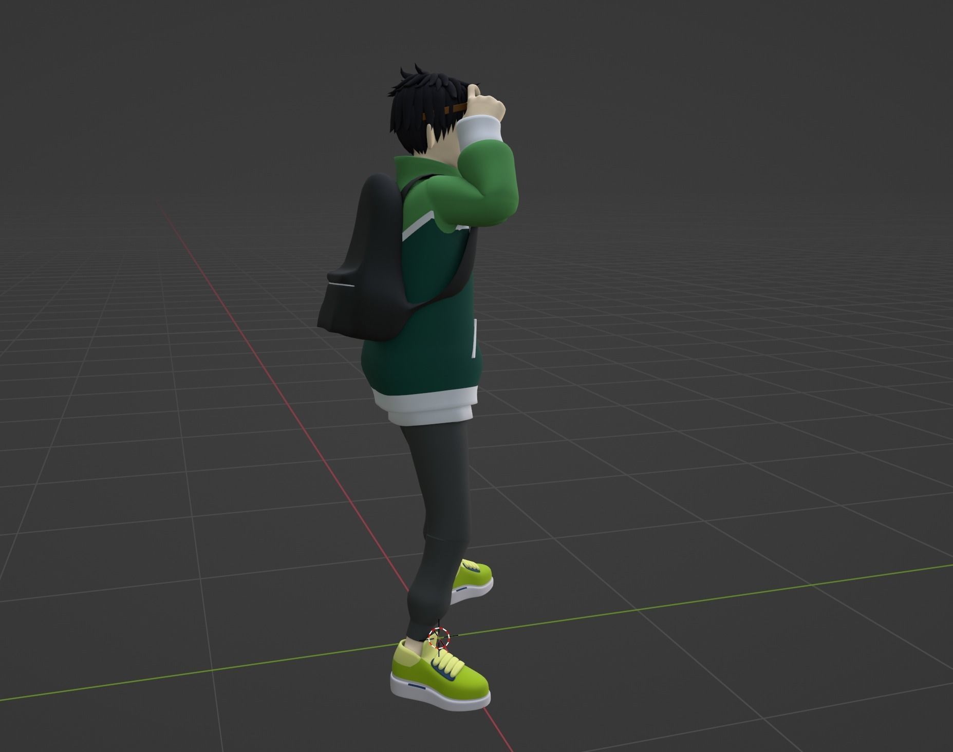 Akira Tendou - Zom 100 3D model_7