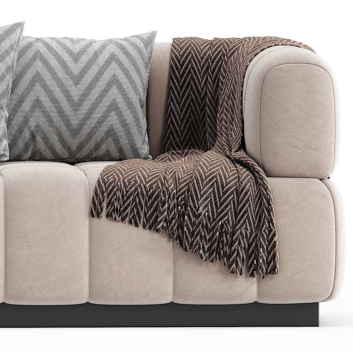 Continental Sofa in Velvet 3d model  3D model_1