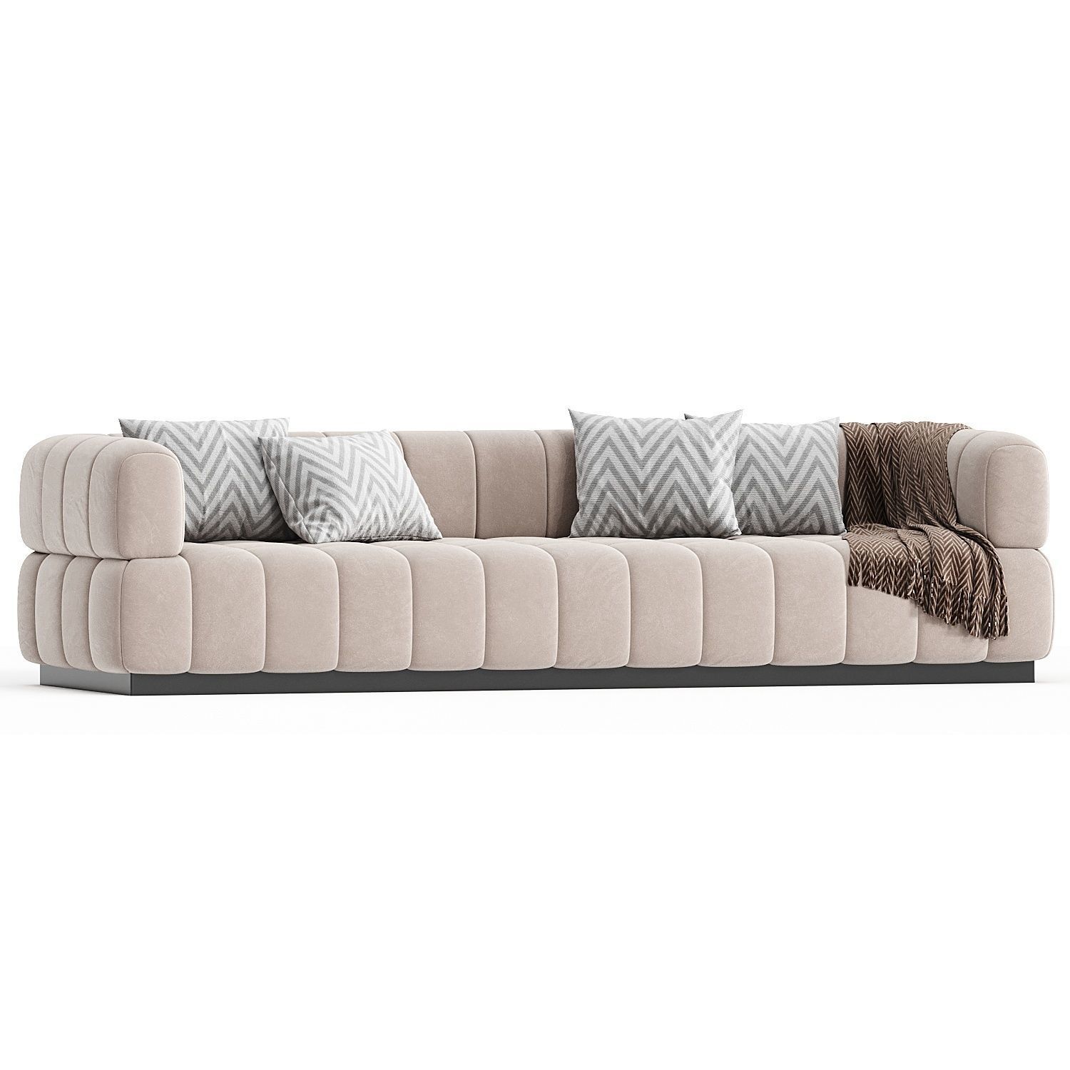 Continental Sofa in Velvet 3d model  3D model_4