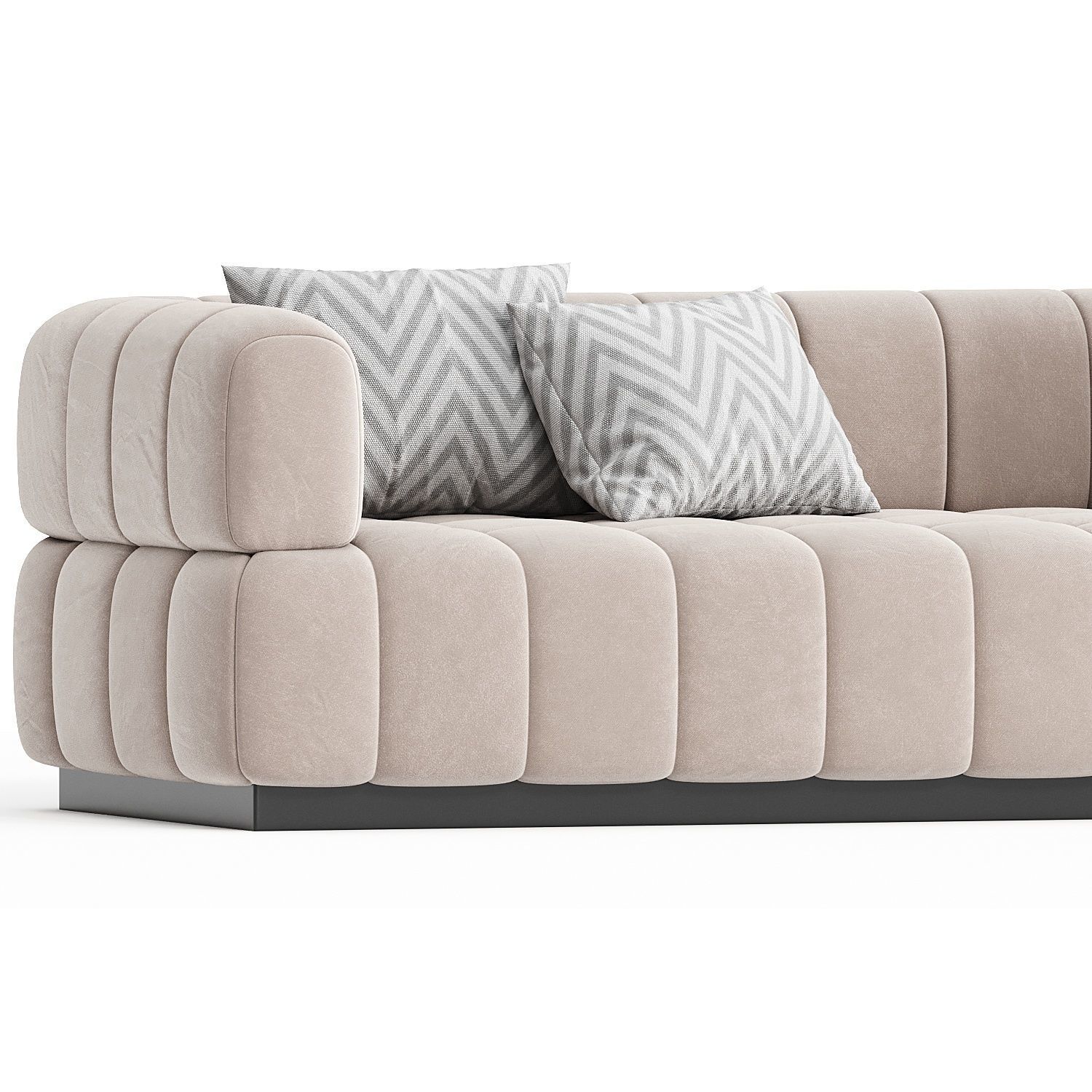 Continental Sofa in Velvet 3d model  3D model_3