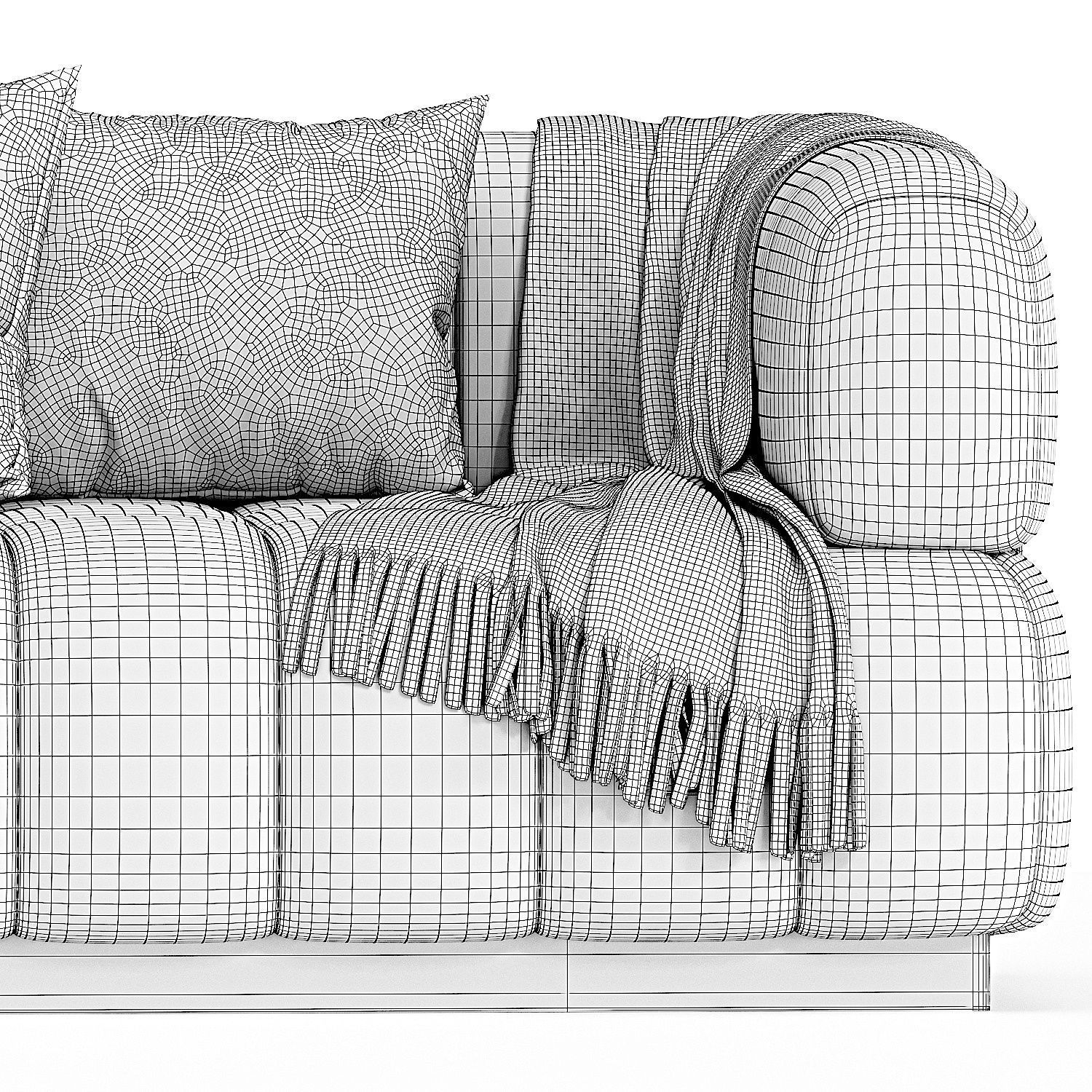 Continental Sofa in Velvet 3d model  3D model_2