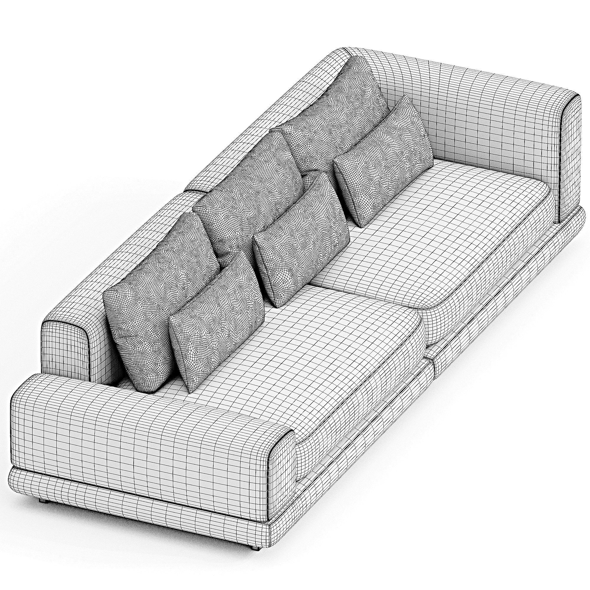 SOFA DI ANGELO 3d model  3D model_2