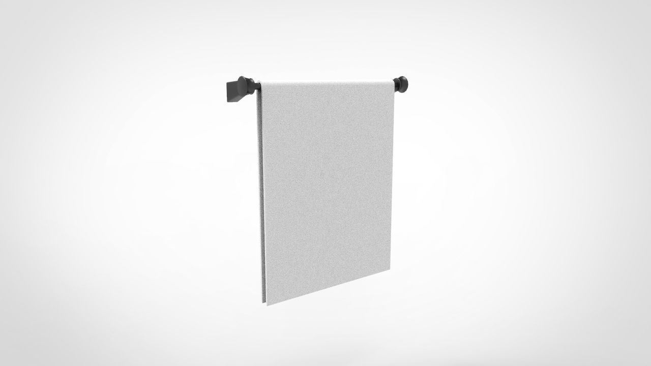 Towel Rack 3D model_3