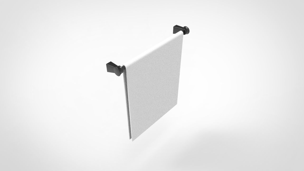 Towel Rack 3D model_2
