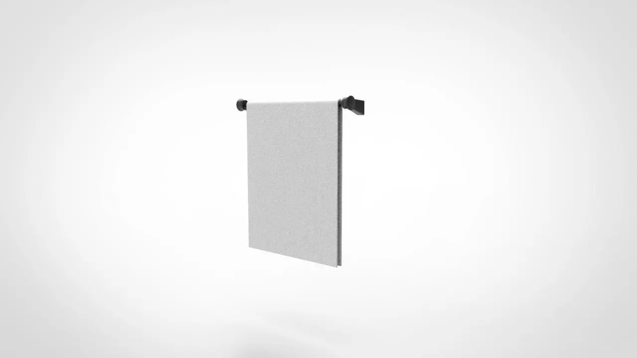 Towel Rack 3D model_0