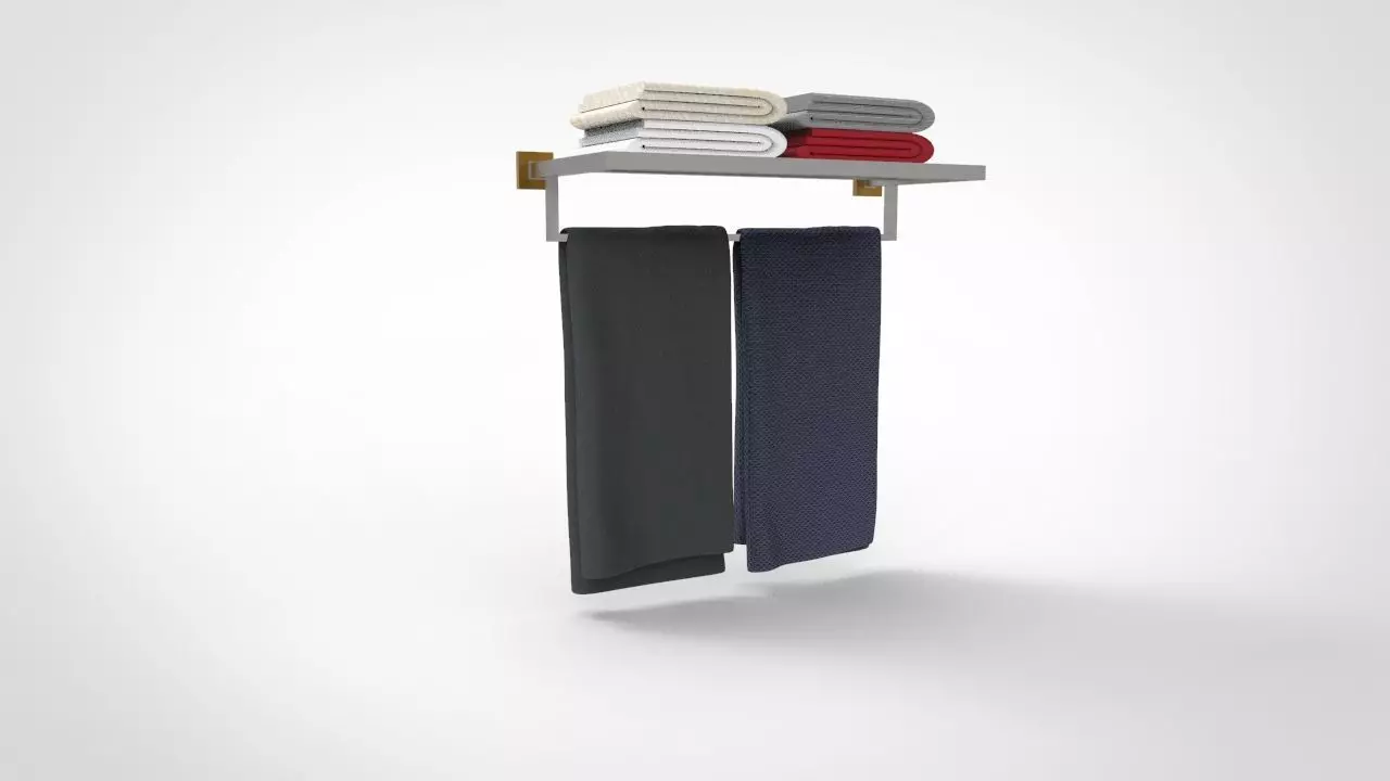 Towel Rack 4 3D model
