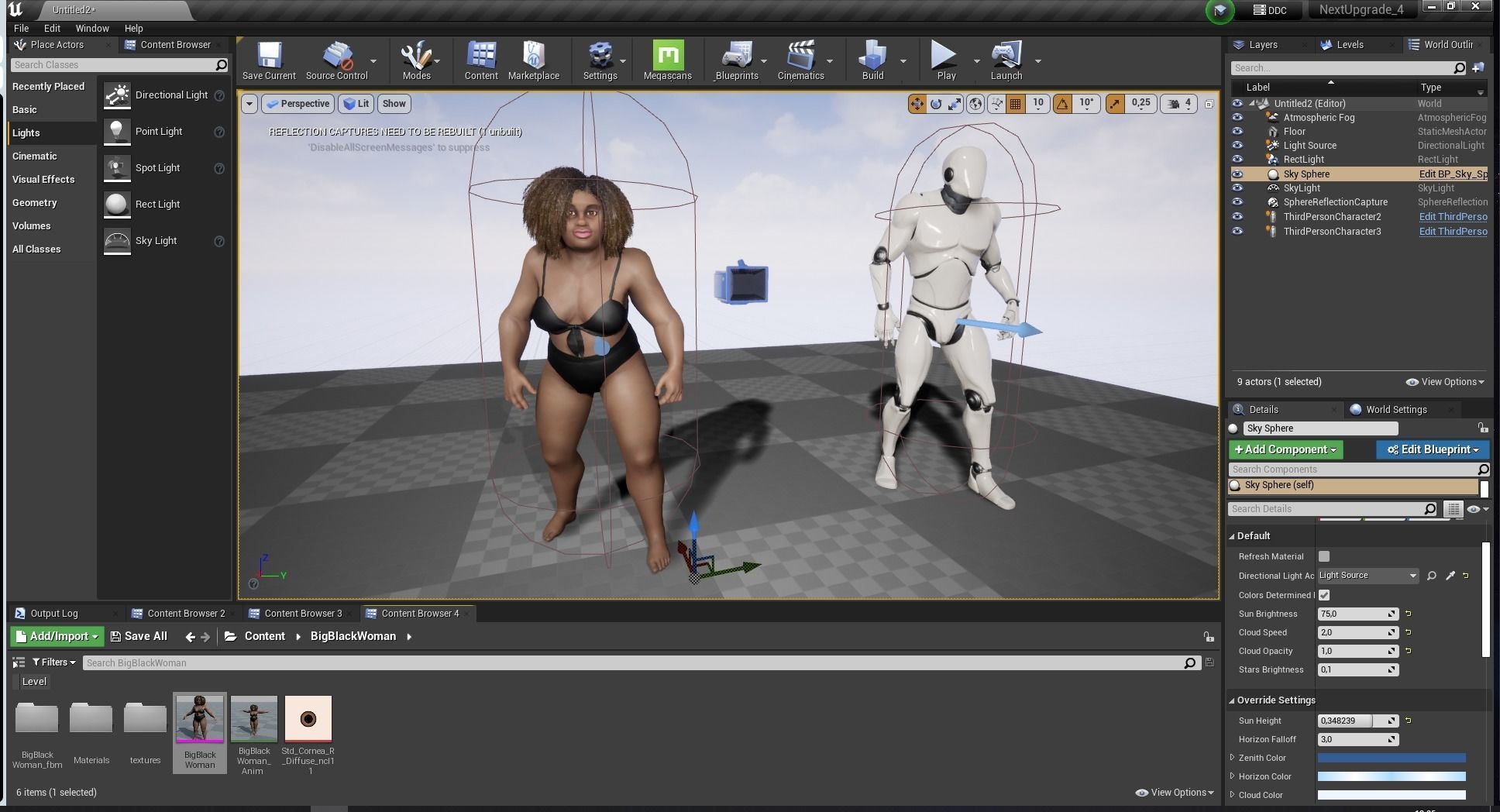 Plus sized Cartoon African Female Low-poly 3D model_20