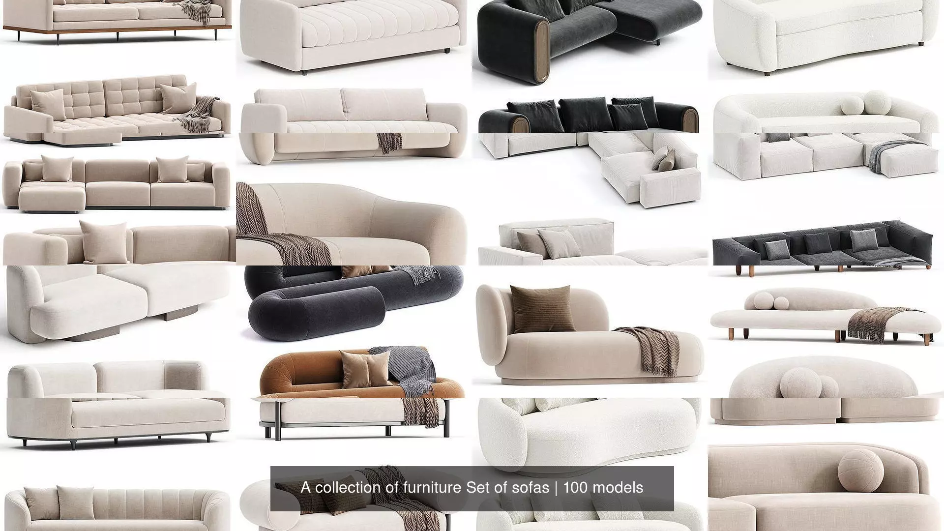 A collection of furniture Set of sofas _0