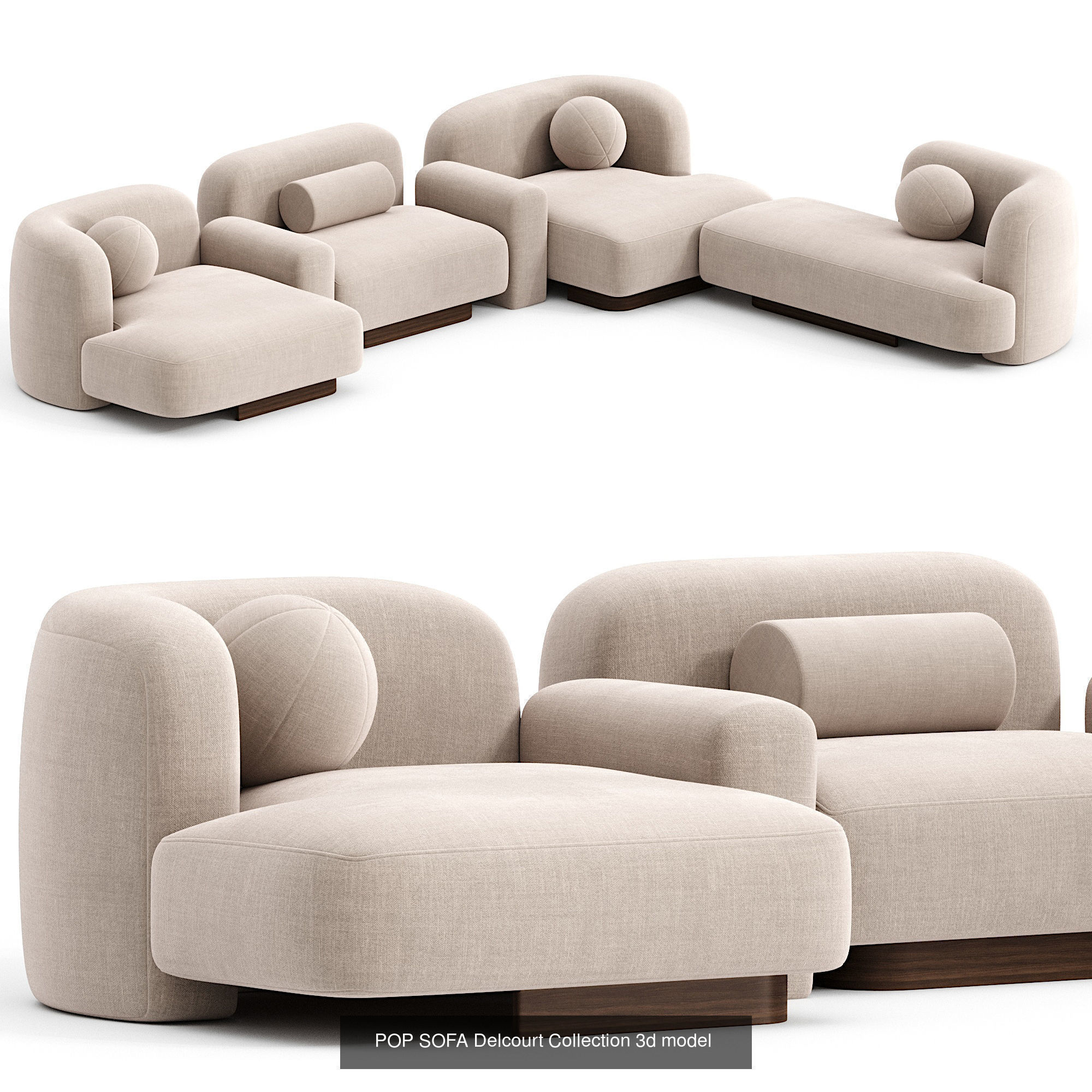 A collection of furniture Set of sofas _54