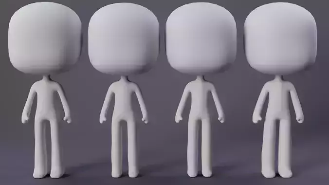 Chibi  3D model