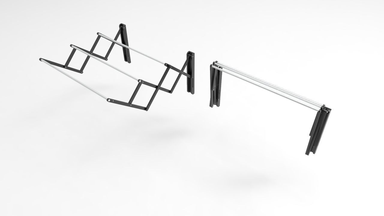 Towel Rack 7 3D model_4