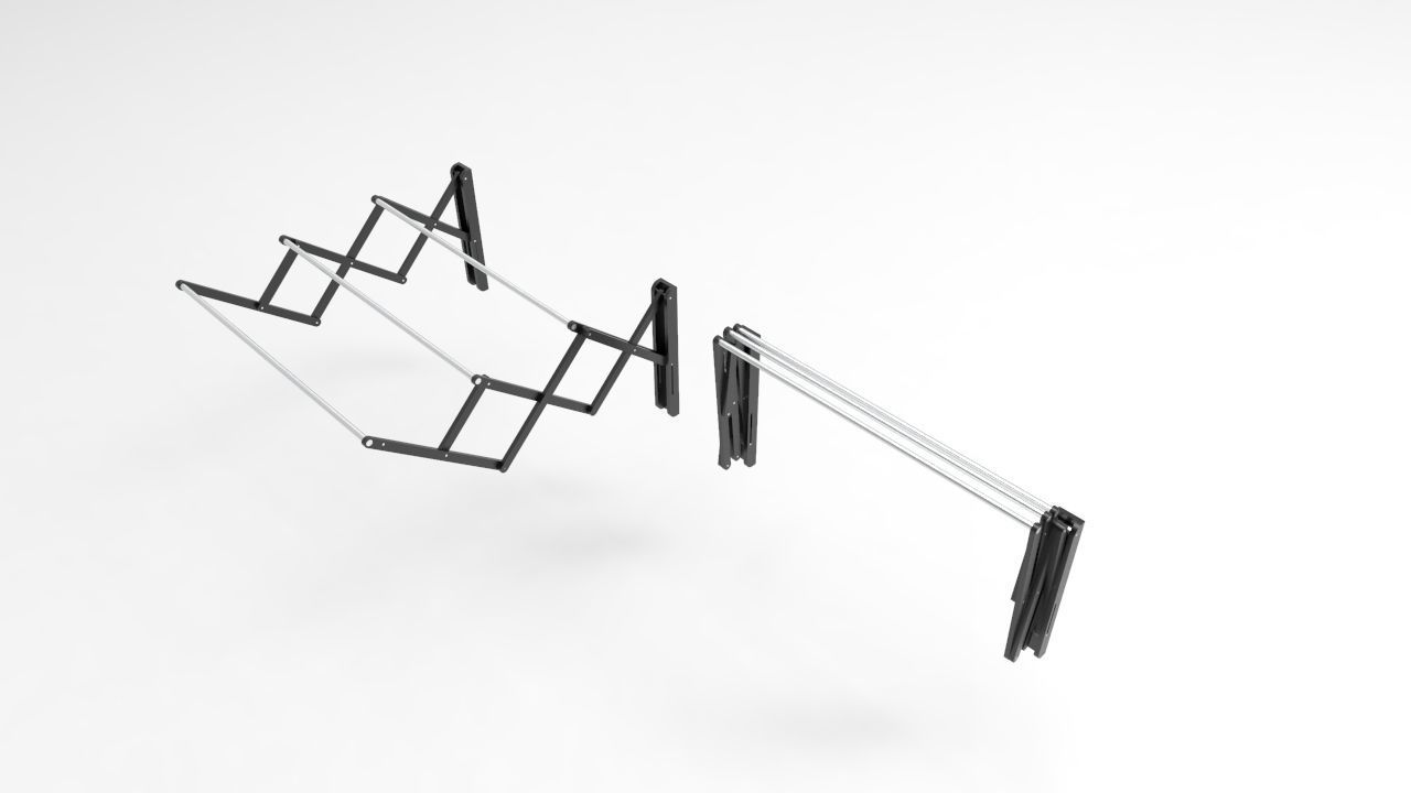 Towel Rack 7 3D model_2