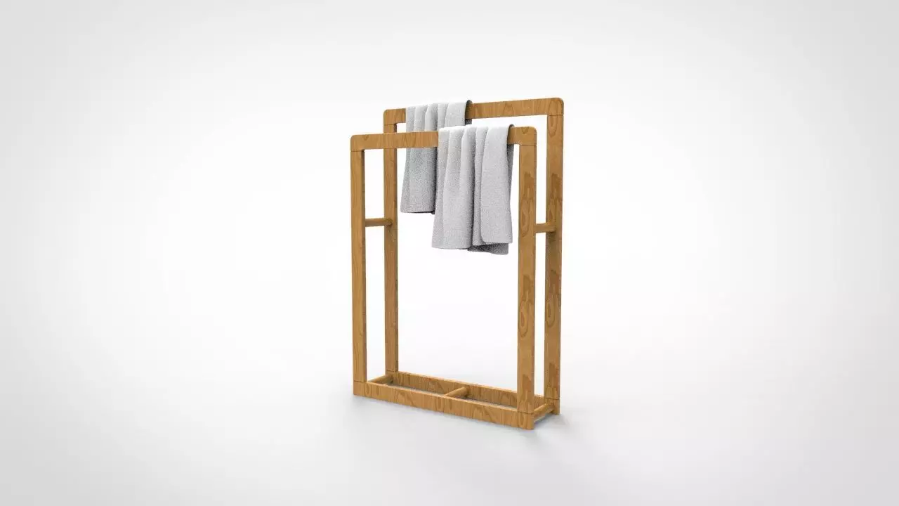 Towel rack 6 3D model_0