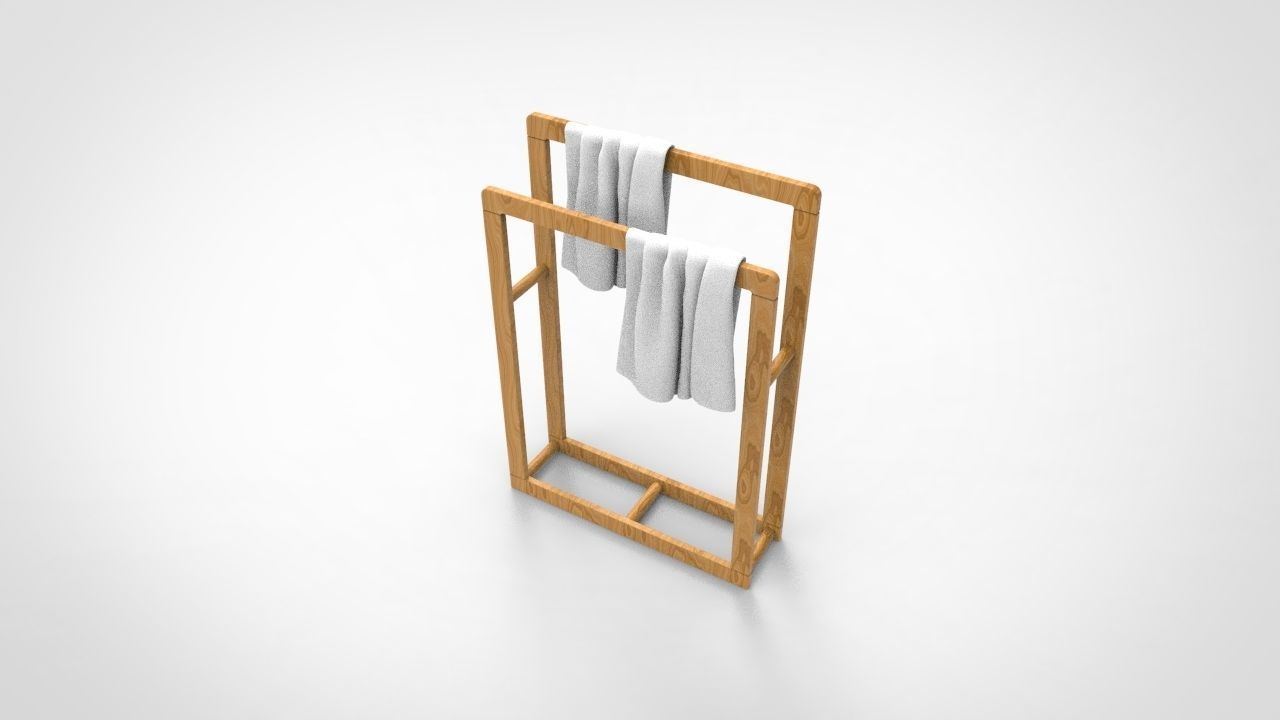 Towel rack 6 3D model_2