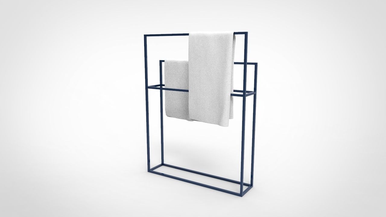 Towel Rack 8 3D model_5