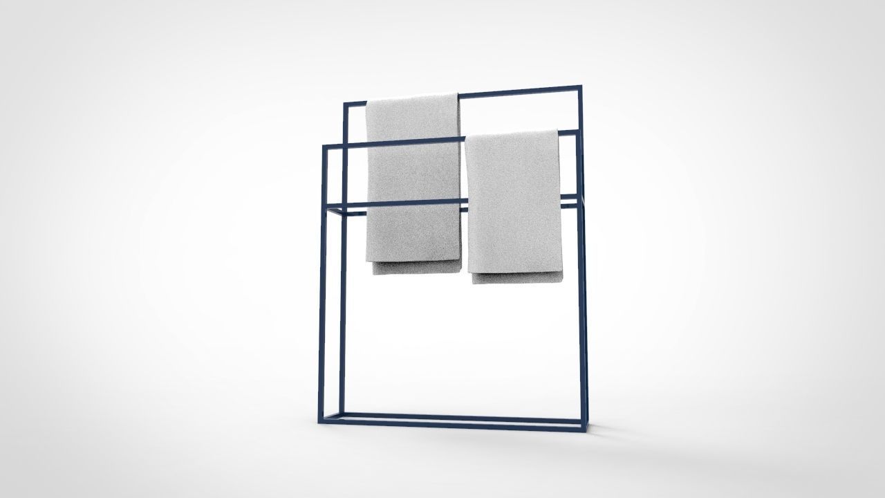 Towel Rack 8 3D model_1