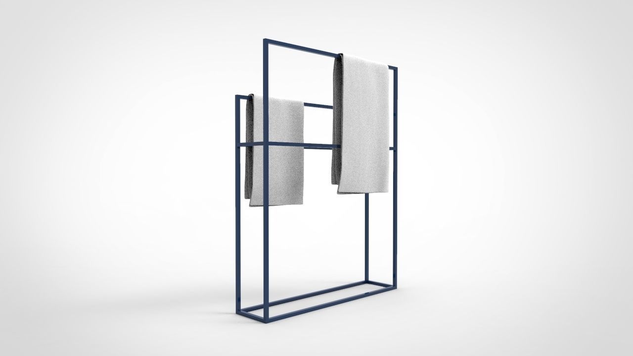 Towel Rack 8 3D model_6