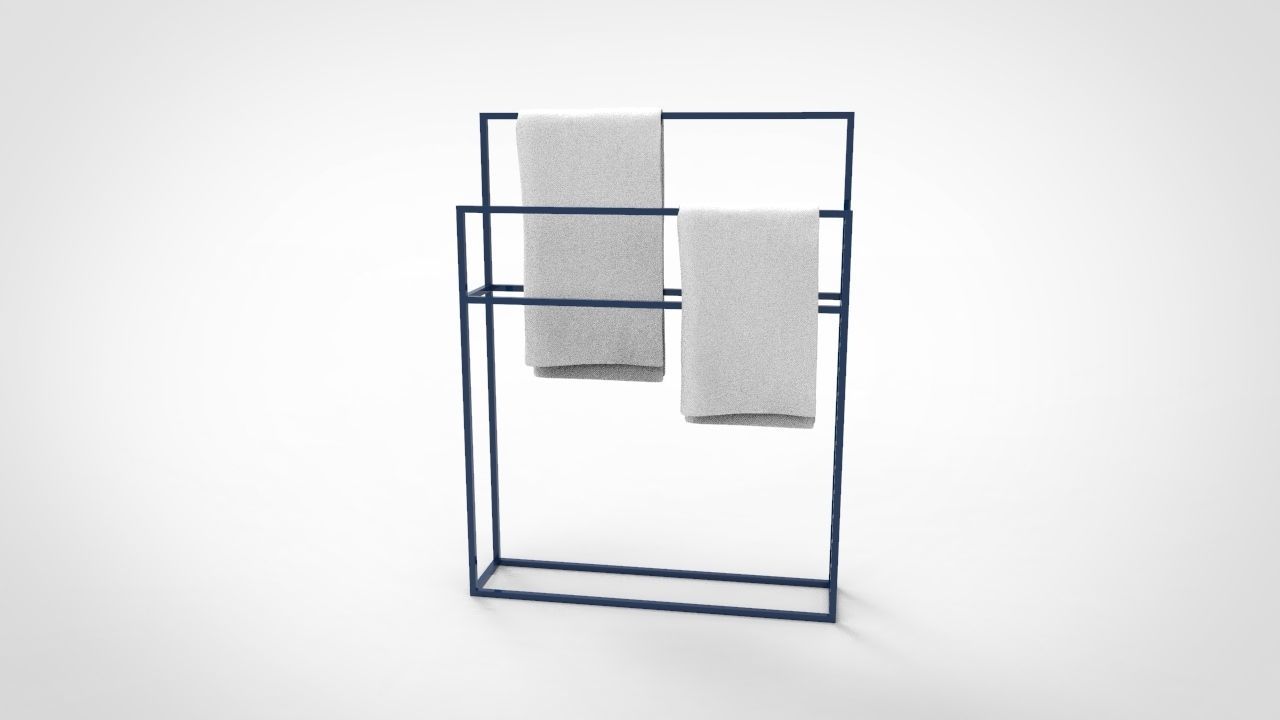 Towel Rack 8 3D model_2