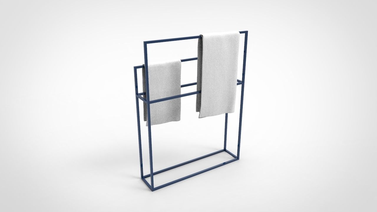 Towel Rack 8 3D model_4