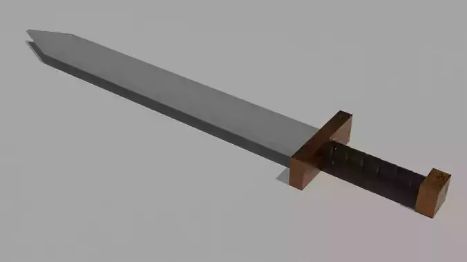 Low Poly Medieval Sword