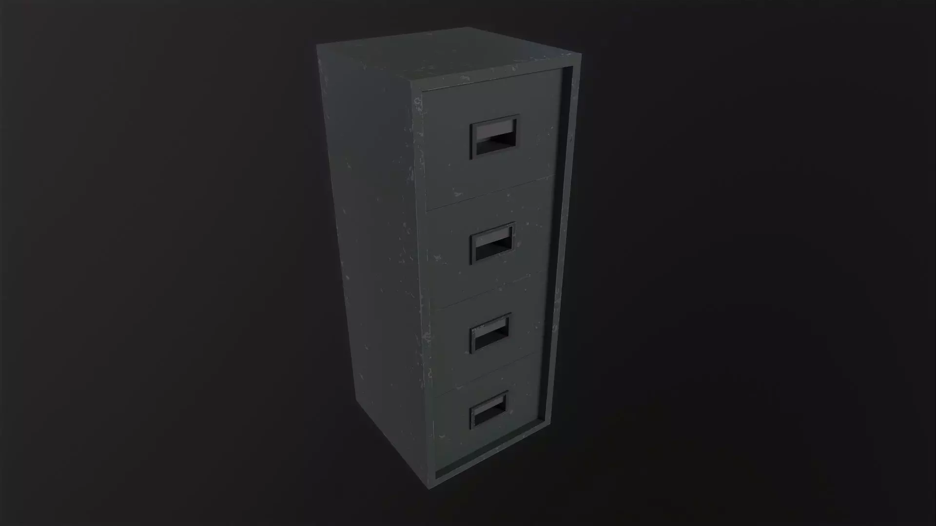 File Cabinet 3D Model Low-poly 3D model_0